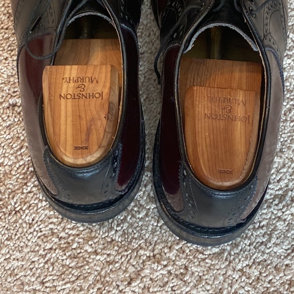 Johnston & Murphy Cordovan and Black Oxfords - Picture 5 of 8